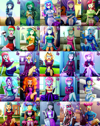 Size: 3865x4858 | Tagged: safe, artist:the-butch-x, derpibooru import, edit, part of a set, adagio dazzle, blueberry cake, bon bon, boulder (pet), coloratura, dj pon-3, drama letter, fleur-de-lis, indigo zap, lyra heartstrings, majorette, maud pie, melon mint, octavia melody, orange sherbette, photo finish, pixel pizazz, roseluck, starlight glimmer, sunny flare, sweet leaf, sweetie drops, trixie, upper crust, vinyl scratch, violet blurr, wallflower blush, watermelody, zephyr, human, better together, equestria girls, find the magic, forgotten friendship, friendship games, rainbow rocks, sunset's backstage pass!, :i, abs, adorabon, adorasexy, arm behind head, ass, athletic, background human, ball, bandage, bandaid, bare shoulders, beanie, bed, belly button, beret, big breasts, blushing, book, bookshelf, boots, bow, bowtie, breasts, brown eyes, busty blueberry cake, busty melon mint, busty orange sherbette, busty violet blurr, busty watermelody, butch's hello, butt, cafeteria, chair, choker, cleavage, clothes, commission, confused, crepuscular rays, crossed legs, crystal prep academy uniform, crystal prep shadowbolts, cute, cutie mark, cutie mark accessory, cutie mark necklace, cutie mark on clothes, dress, drinking straw, ear blush, ear piercing, equestria girls logo, excited, eyes closed, faic, female, fingerless gloves, fleur-de-seins, flowerbetes, food, football, forest, freckles, glasses, glimmerbetes, gloves, grass, hairpin, hat, headphones, hello x, high heels, hoodie, i mean i see, ice cream, indoors, jacket, jewelry, juice, kneesocks, leg band, legs, library, logo, looking at you, lyrabetes, mall, minidress, miniskirt, miss fleur is trying to seduce us, mlem, moe, motion blur, my little pony logo, nail polish, necklace, nervous, off shoulder, one eye closed, open mouth, orbtavia, pants, pantyhose, peace sign, pen, piercing, pigtails, pillow, plaid skirt, pleated skirt, pointing at self, question mark, raised eyebrow, rara, rarabetes, ripped pants, school uniform, schrödinger's pantsu, scowl, sexy, shadowbolts, shirt, shirt lift, shoes, shorts, signature, silly, sitting, skirt, skirt lift, skull, smiling, soccer field, socks, solo, speech bubble, spiked wristband, sports, sports shorts, stairs, straw, striped sweater, sweat, sweater, sweet dreams fuel, sweetenbetes, table, tape, that human sure does love ice cream, that pony sure does love ice cream, thigh highs, tongue, tongue out, torn clothes, treble clef, tree, trophy, twintails, uniform, upper butt, upskirt denied, vest, vinyl stacked, wallflower and plants, waving, window, wink, wristband, yoga pants, yorick, ¿?