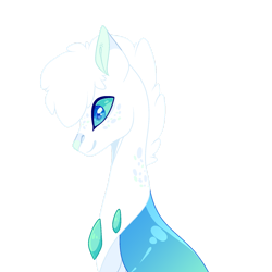 Size: 1280x1280 | Tagged: safe, artist:lilywolfpie-yt, derpibooru import, oc, changepony, hybrid, bust, male, portrait, simple background, solo, transparent background