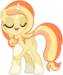 Size: 1024x1221 | Tagged: safe, artist:pegasski, derpibooru import, oc, oc:sunset valley, pony, unicorn, female, mare, simple background, solo, transparent background