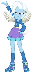 Size: 451x1024 | Tagged: safe, artist:jesus0385, derpibooru import, trixie, equestria girls, 1000 hours in ms paint, paratroopa koopa, simple background, solo, white background