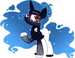 Size: 2954x2280 | Tagged: safe, artist:kurosawakuro, derpibooru import, oc, pony, unicorn, female, magical gay spawn, mare, offspring, parent:king sombra, parent:shining armor, parents:shiningsombra, simple background, solo, transparent background