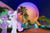 Size: 1095x730 | Tagged: safe, artist:hoodie-stalker, edit, editor:undeadponysoldier, spike, sweetie belle, amusement park, amusement ride, bipedal, boyfriend and girlfriend, building, date, disney world, dragons in real life, edited photo, epcot, female, florida, holding hands, holding hooves, hoof on hip, lidded eyes, lights, looking at each other, male, neon lights (object), night, older, older spike, older sweetie belle, orlando, palm tree, pointing, ponies in real life, shipping, spaceship earth, spikebelle, straight, tree, vacation, walkway