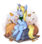 Size: 3014x3125 | Tagged: safe, artist:birdoffnorth, derpibooru import, oc, oc only, oc:art's desire, pony, unicorn, candle, clothes, cushion, female, food, leaves, looking to side, looking to the left, mare, mug, pumpkin, scarf, sitting, smiling, solo, whipped cream