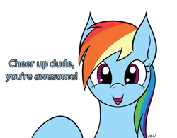Size: 1058x824 | Tagged: safe, artist:wapamario63, rainbow dash, pegasus, pony, cheering, cute, dialogue, female, happy, looking at you, mare, simple background, smiling, solo, transparent background