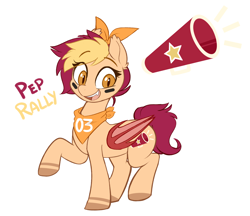 Size: 1718x1485 | Tagged: safe, artist:higglytownhero, derpibooru import, oc, oc only, oc:pep rally, bat pony, pony, bandana, bat pony oc, bow, cutie mark, face paint, female, hair bow, looking at you, mare, open mouth, raised hoof, raised leg, simple background, smiling, smiling at you, white background