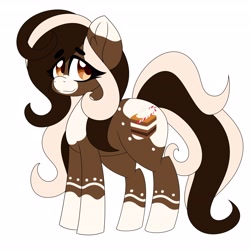 Size: 4096x4096 | Tagged: safe, artist:ladylullabystar, derpibooru import, oc, earth pony, pony, female, mare, simple background, solo, white background