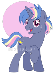 Size: 1648x2280 | Tagged: safe, artist:interstellar-quartz, derpibooru import, oc, oc only, oc:star tracker jr, pony, unicorn, male, parent:star tracker, parent:wind sprint, simple background, solo, stallion, transparent background