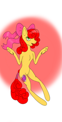 Size: 2030x3990 | Tagged: safe, artist:billcipherart, derpibooru import, apple bloom, earth pony, pony, female, filly, solo