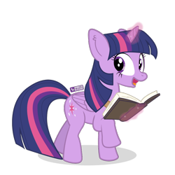 Size: 750x750 | Tagged: safe, artist:dm29, derpibooru import, twilight sparkle, twilight sparkle (alicorn), alicorn, pony, book, female, magic, mare, simple background, solo, transparent background