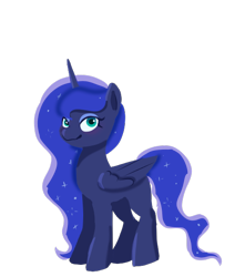 Size: 500x565 | Tagged: safe, artist:doctorbookwyrm, derpibooru import, princess luna, pony, simple background, solo, transparent background