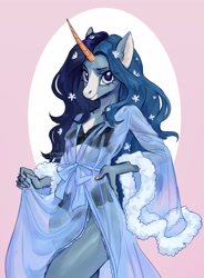 Size: 2128x2885 | Tagged: safe, artist:lunnitavaldez, derpibooru import, oc, oc only, anthro, unicorn, solo