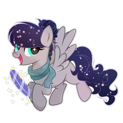 Size: 1080x1080 | Tagged: safe, artist:dashyowo, derpibooru import, oc, pegasus, pony, base used, clothes, female, mare, scarf, simple background, solo, transparent background