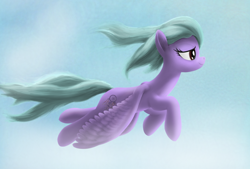 Size: 2048x1384 | Tagged: safe, artist:rnghat, derpibooru import, oc, oc only, pegasus, pony, female, flying, sky, solo