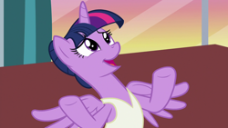 Size: 1280x720 | Tagged: safe, derpibooru import, screencap, twilight sparkle, twilight sparkle (alicorn), alicorn, pony, a royal problem, ballerina, bipedal, cropped, cute, open mouth, solo, tutu, twiabetes, twilarina