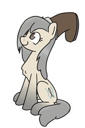 Size: 600x900 | Tagged: safe, artist:alexi148, derpibooru import, oc, oc only, oc:current seeker, pony, boot, coat markings, female, mare, simple background, sitting, snowpony (species), socks (coat marking), solo, taiga pony, white background, yakutian horse