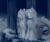 Size: 6000x5000 | Tagged: safe, artist:anonymous, oc, oc:cirrus wisp, pony, absurd resolution, chest fluff, crossbreed priscilla, dark souls, duo, female, hair over one eye, long hair, mare, night, ponified, sitting, snow, snowpony (species), taiga pony
