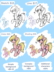 Size: 2048x2732 | Tagged: safe, artist:zombietator, derpibooru import, oc, oc only, oc:claire, pegasus, pony, advertisement, commission info, female, lineart, mare, pegasus oc, raised hoof, raised leg, solo, wings