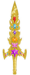 Size: 687x1705 | Tagged: safe, artist:kamenriderpegasus, element of generosity, element of honesty, element of kindness, element of laughter, element of loyalty, element of magic, elements of harmony, no pony, object, simple background, sword, sword of harmony, transparent background, vector, weapon