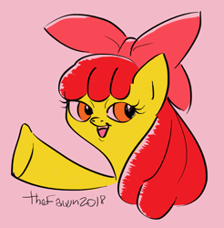 Size: 2429x2470 | Tagged: safe, artist:thefawnflying, derpibooru import, apple bloom, earth pony, pony, female, filly, solo