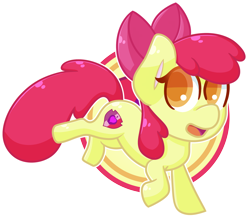 Size: 2454x2142 | Tagged: safe, artist:ak4neh, derpibooru import, apple bloom, earth pony, pony, chibi, female, filly, simple background, solo, transparent background