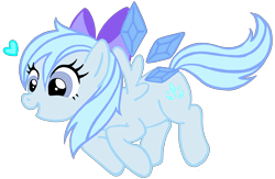 Size: 2636x1716 | Tagged: safe, artist:telasra, derpibooru import, oc, oc only, pegasus, pony, bow, eyelashes, female, flying, hair bow, mare, pegasus oc, simple background, smiling, solo, transparent background, wings