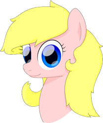 Size: 463x553 | Tagged: safe, artist:zombietator, derpibooru import, oc, oc:claire, pegasus, pony, bust, eyelashes, female, mare, pegasus oc, simple background, smiling, transparent background