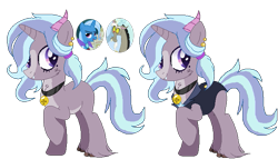 Size: 697x400 | Tagged: safe, artist:venomtwt-artistowo, derpibooru import, discord, trixie, oc, hybrid, female, interspecies offspring, male, offspring, parent:discord, parent:trixie, parents:trixcord, shipping, simple background, straight, transparent background, trixcord