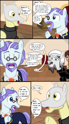 Size: 1280x2297 | Tagged: safe, artist:mr100dragon100, derpibooru import, oc, oc:thomas the wolfpony, comic:a king's journey home, comic, dark forest au's dracula, dark forest au's phantom of the opera (erik), office, real estate