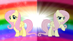 Size: 5360x3008 | Tagged: safe, artist:andoanimalia, derpibooru import, fluttershy, mean fluttershy, pegasus, the mean 6, clone, female