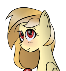 Size: 1525x1650 | Tagged: safe, artist:lucky-em, derpibooru import, oc, oc only, oc:alice goldenfeather, pegasus, pony, bust, eyelashes, pegasus oc, simple background, smiling, solo, transparent background, wings