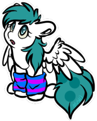 Size: 210x261 | Tagged: safe, artist:sketchytwi, derpibooru import, oc, oc only, pegasus, pony, clothes, cute, eyelashes, female, leg warmers, mare, pegasus oc, simple background, sitting, solo, transparent background, wings