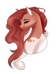 Size: 2000x2608 | Tagged: safe, artist:pokaparida, derpibooru import, oc, pony, bust, female, mare, portrait, simple background, solo, transparent background