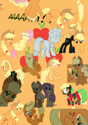 Size: 1280x1810 | Tagged: safe, artist:benpictures1, applejack, fluttershy, mistress marevelous, earth pony, pegasus, pony, a dog and pony show, my little pony: the movie, power ponies (episode), applebutt, applejack day, applejack's hat, clothes, cute, female, frog (hoof), hat, inkscape, jackabetes, mare, power ponies, shyabetes, underhoof