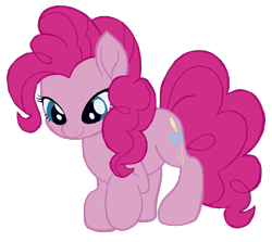 Size: 1280x1144 | Tagged: safe, artist:benpictures1, pinkie pie, earth pony, pony, my little pony: the movie, cute, diapinkes, female, inkscape, looking down, mare, simple background, solo, transparent background, vector