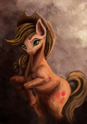 Size: 2458x3500 | Tagged: safe, artist:seven9988, derpibooru import, applejack, earth pony, pony, female, high res, mare, painting, solo