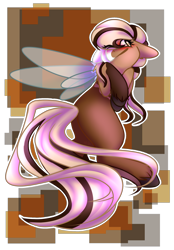 Size: 1600x2300 | Tagged: safe, artist:sketchytwi, derpibooru import, oc, oc only, oc:caramel, flutter pony, pony, abstract background, blushing, one eye closed, simple background, solo, transparent background, unshorn fetlocks, wink