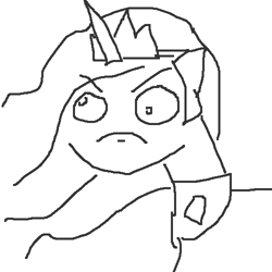 Size: 500x500 | Tagged: safe, artist:askpinkiepieandfriends, derpibooru import, princess celestia, alicorn, pony, black and white, bust, female, grayscale, mare, monochrome, solo, stylistic suck