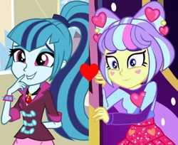 Size: 840x686 | Tagged: safe, derpibooru import, edit, screencap, sonata dusk, supernova zap, better together, equestria girls, rainbow rocks, sunset's backstage pass!, female, shipping, sonatova, su-z