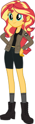 Size: 1181x4096 | Tagged: safe, artist:equestrian_military_mod, derpibooru import, edit, sunset shimmer, equestria girls, clothes, girls und panzer, jacket, marine, marines, military, saunders, solo, usmc, vector, vector edit