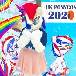 Size: 774x774 | Tagged: safe, derpibooru import, oc, oc:britannia (uk ponycon), fursuit, irl, photo, uk ponycon, united kingdom