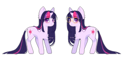 Size: 961x459 | Tagged: safe, artist:kitten-in-the-jar, derpibooru import, twilight sparkle, unicorn twilight, pony, unicorn, chest fluff, dock, ear fluff, ears, female, glasses, looking at you, mare, simple background, solo, transparent background