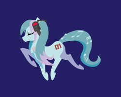 Size: 3000x2400 | Tagged: safe, artist:samoht-lion, derpibooru import, pony, anime, ear fluff, ears, hatsune miku, headphones, minimalist, ponified, vocaloid