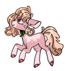 Size: 306x319 | Tagged: safe, artist:rose-moonlightowo, derpibooru import, oc, earth pony, pony, bowtie, coat markings, colored hooves, earth pony oc, offspring, parent:big macintosh, parent:cheerilee, parents:cheerimac, simple background, socks (coat marking), solo, transparent background