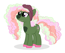 Size: 2380x1971 | Tagged: safe, artist:queenderpyturtle, derpibooru import, oc, oc only, oc:piper, pony, female, magical lesbian spawn, mare, offspring, parent:pinkie pie, parent:tree hugger, parents:pinkiehugger, simple background, solo, twig, white background