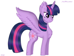 Size: 960x720 | Tagged: safe, artist:madlilon2051, derpibooru import, twilight sparkle, twilight sparkle (alicorn), alicorn, pony, chest fluff, ear fluff, ears, eyelashes, female, horn, mare, simple background, solo, transparent background, wings