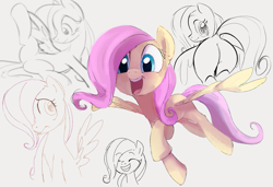 Size: 1421x972 | Tagged: safe, artist:dotkwa, derpibooru import, fluttershy, pegasus, pony, blushing, butt, cute, daaaaaaaaaaaw, dock, esophagus, featureless crotch, female, filly, filly fluttershy, flutterbutt, gray background, hair over one eye, looking back, open mouth, open smile, plot, shyabetes, simple background, smiling, solo, tail, uvula, volumetric mouth, younger