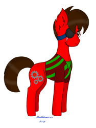 Size: 600x800 | Tagged: safe, artist:madlilon2051, derpibooru import, oc, oc only, earth pony, pony, clothes, ear fluff, ears, earth pony oc, eye scar, eyepatch, male, scar, simple background, smiling, solo, stallion, transparent background