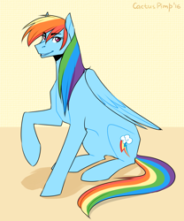 Size: 1500x1807 | Tagged: safe, artist:captainjohnson-b, derpibooru import, rainbow dash, pegasus, simple background, smiling, solo, wings