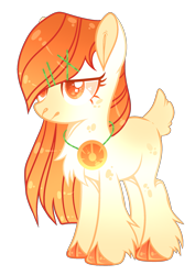 Size: 1685x2382 | Tagged: safe, artist:lilywolfpie-yt, derpibooru import, oc, oc only, hybrid, female, interspecies offspring, offspring, parent:applejack, parent:grogar, simple background, solo, transparent background