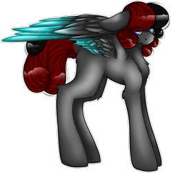 Size: 1734x1746 | Tagged: safe, artist:sketchytwi, derpibooru import, oc, oc only, pegasus, pony, colored wings, pegasus oc, simple background, solo, transparent background, two toned wings, wings